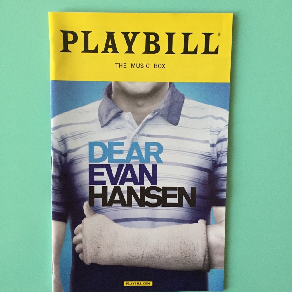 Ben Platt Playbill Dear Evan Hansen OBC Laura Dreyfuss Rachel Bay Jones 2017